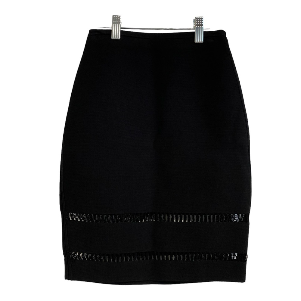 Alexander Wang Solid Black Pencil Skirt Size XS